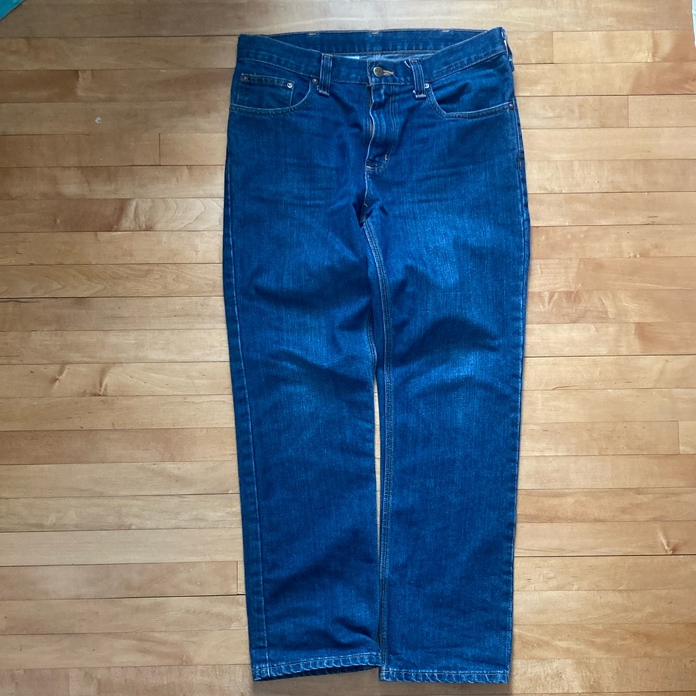 Carhartt Blue Denim Jeans - 32 x 30 - Traditional Fit